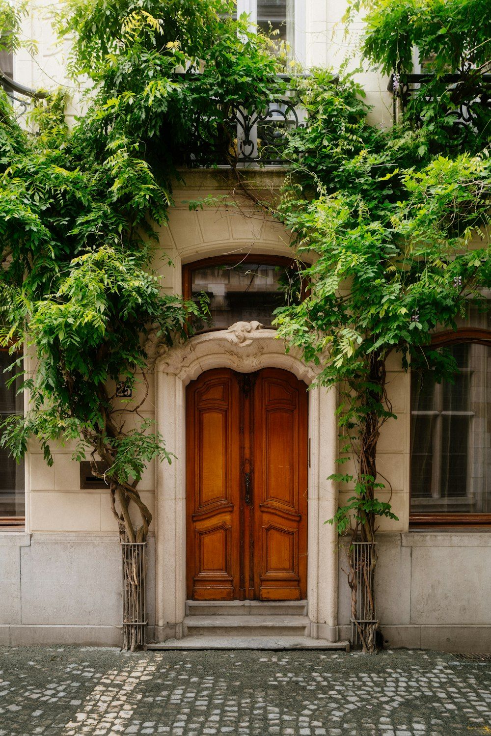 Porte en bois massif